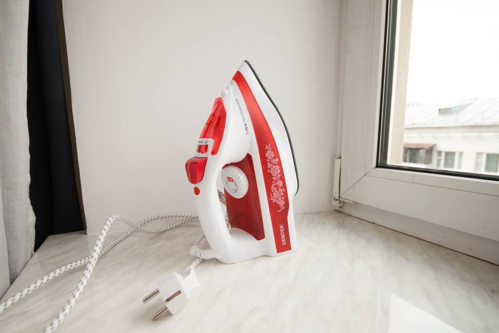 Iron with ironing board