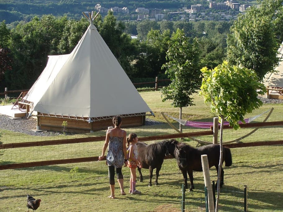 Vue Tipi 4 pers