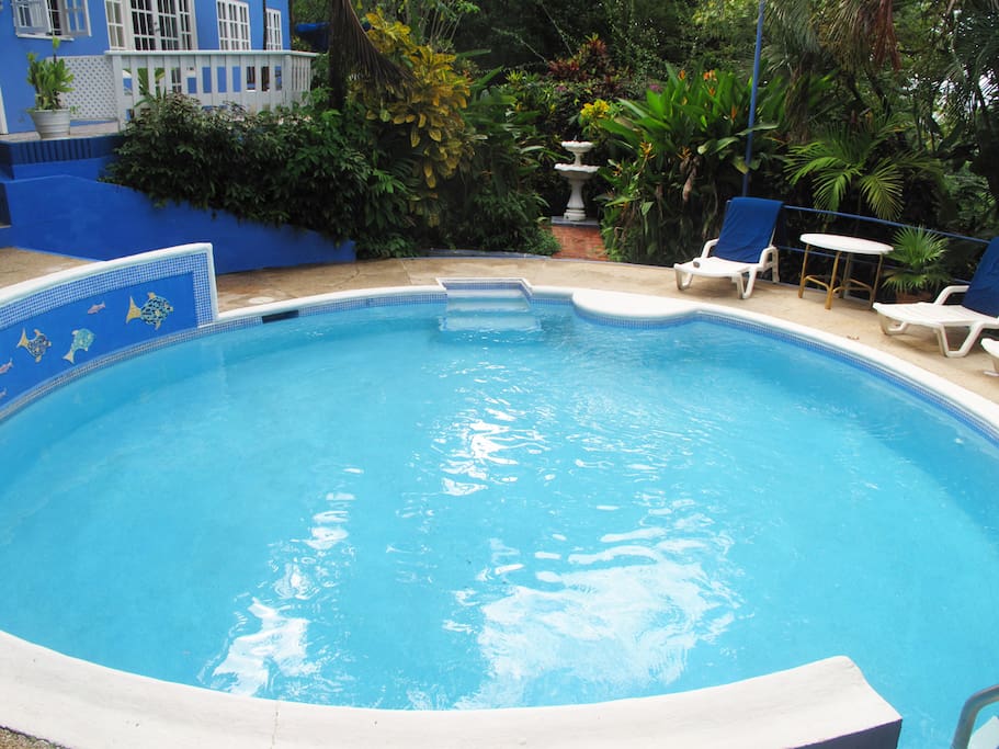 The pool is shared with property's other two units