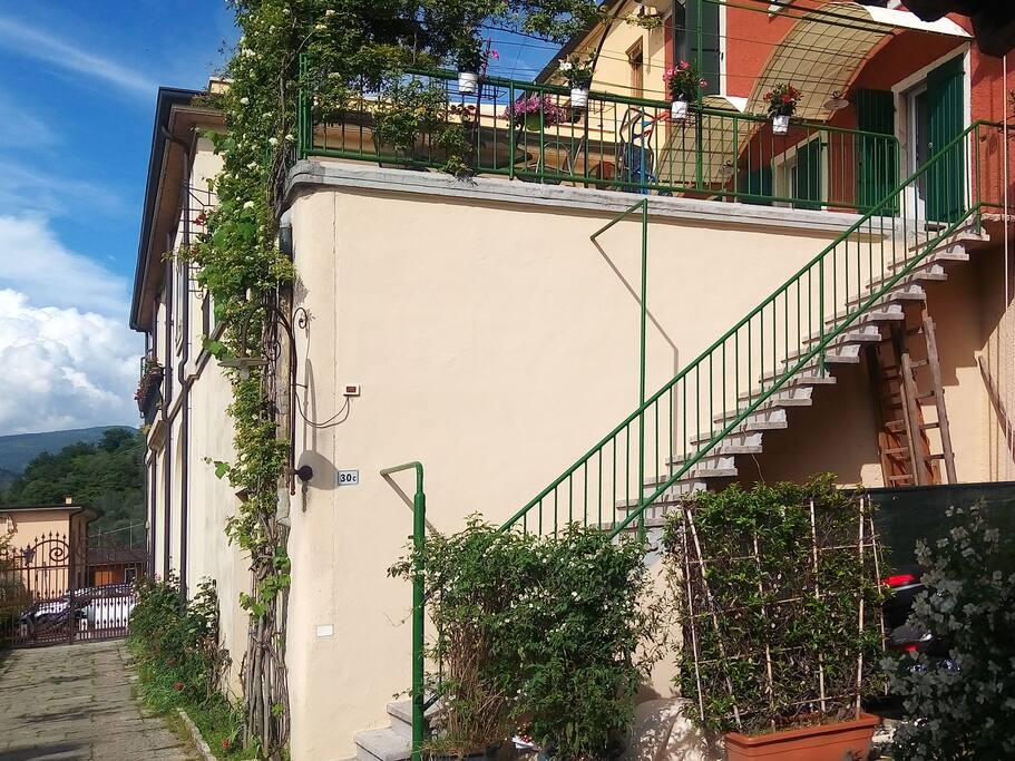 Stairs to the apartment