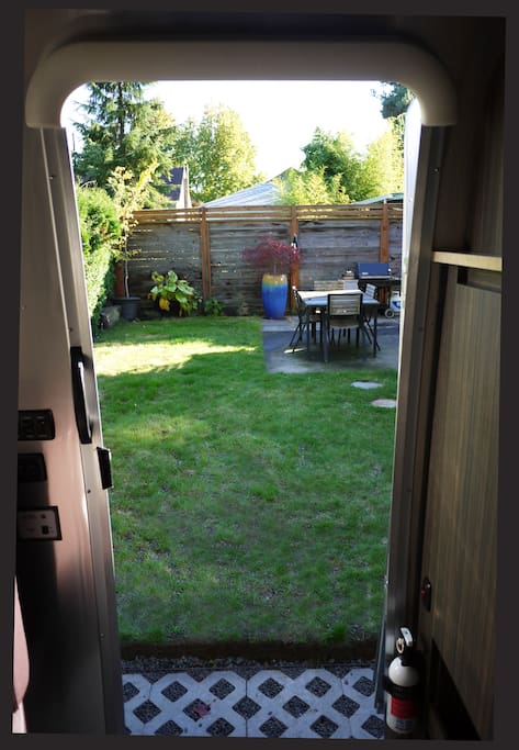 You'll have the entire yard area to yourself to enjoy.
