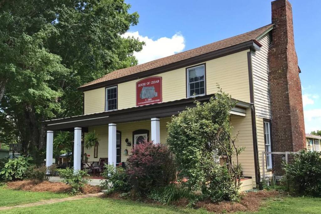 Summer view of the house