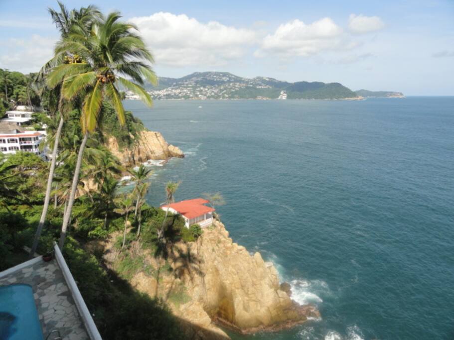 Increíble vista a la bahía de Acapulco.