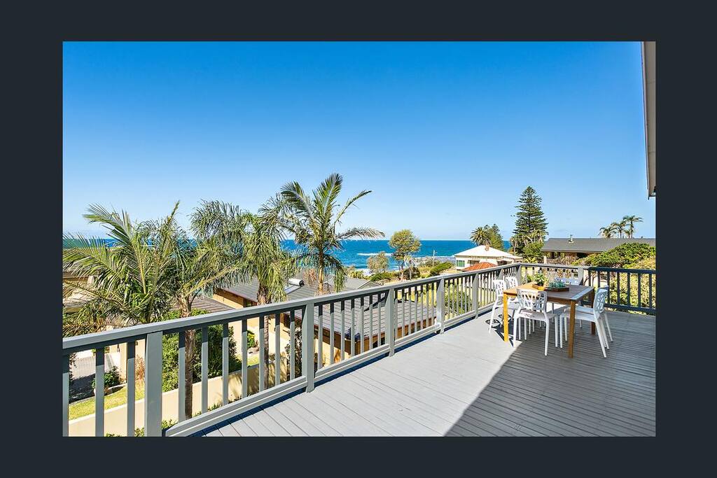 Private wrap around balcony facing east - directly facing the ocean.