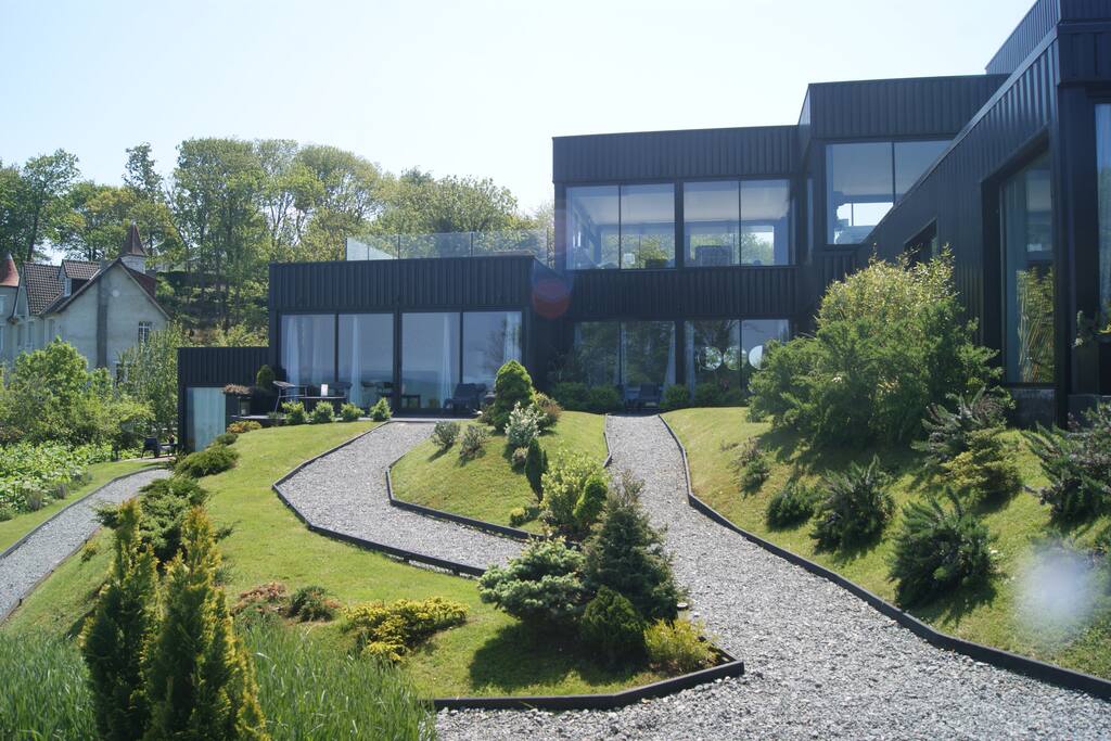 L'ensemble de la Villa Quartz, avec ses 5 Lodges.