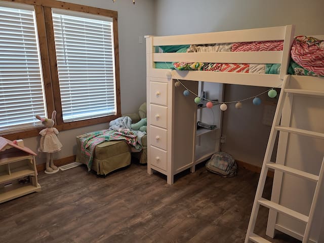 Bedroom 2 with teen loft bed