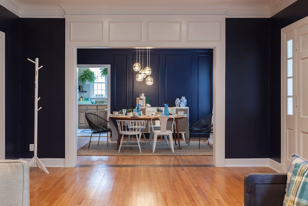 An open concept allows you & your group to wine and dine at the same time!