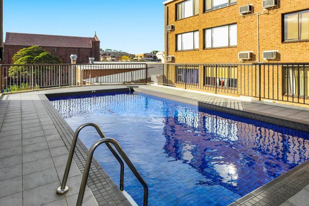 Swimming pool in the building
