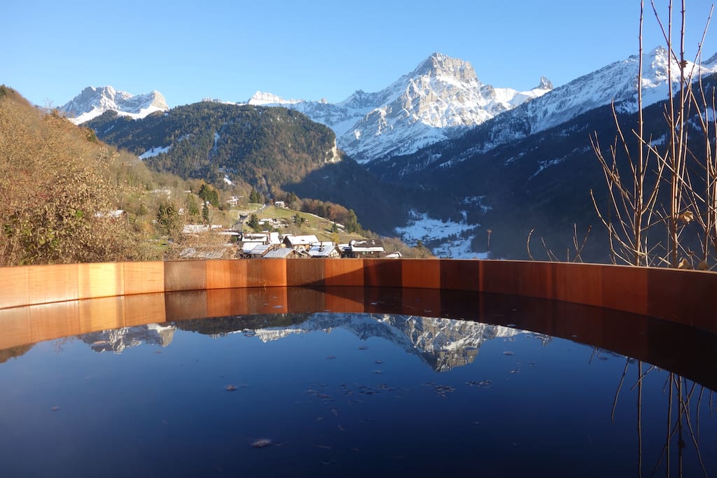 Vue depuis le bain nordique