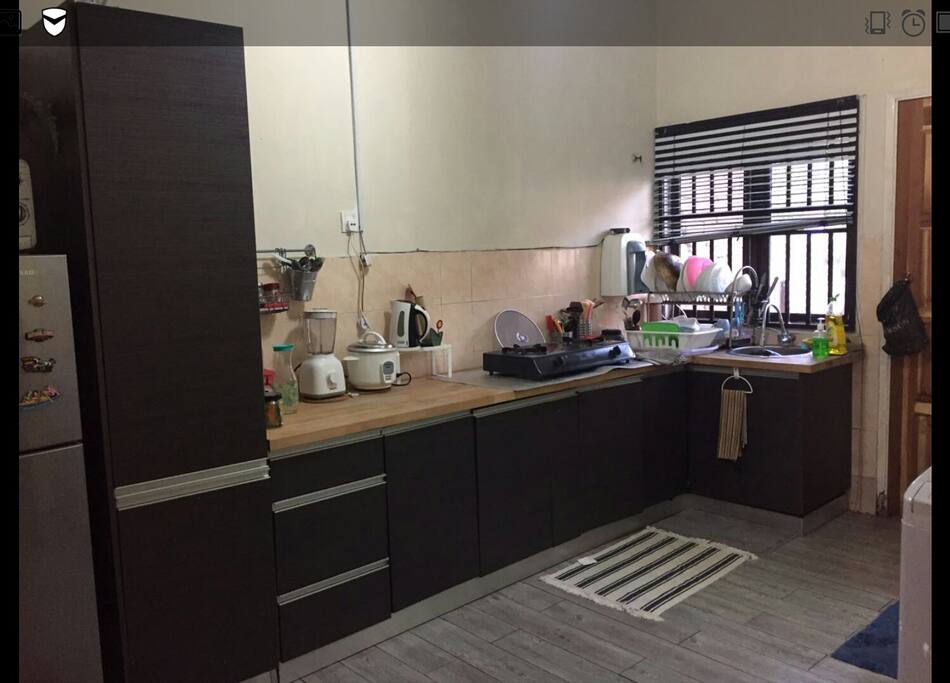 Kitchen space.