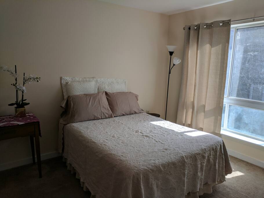 Bedroom 1. Sunny, spacious room.