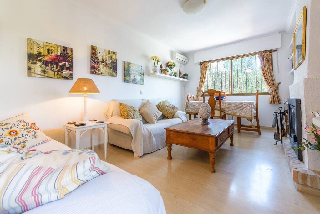 The living room has a wonderful homely feel to it.