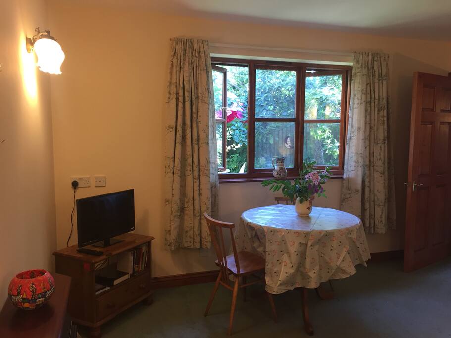 Lounge diner with garden view