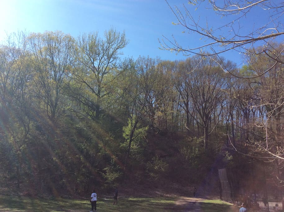 Two minute walk to gorgeous parks -- yes this is Manhattan