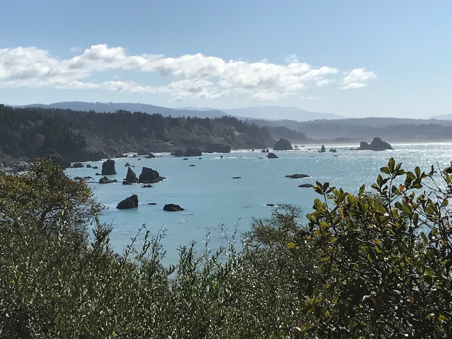 Enjoy views of Trinidad Bay, only 3 minutes' drive away