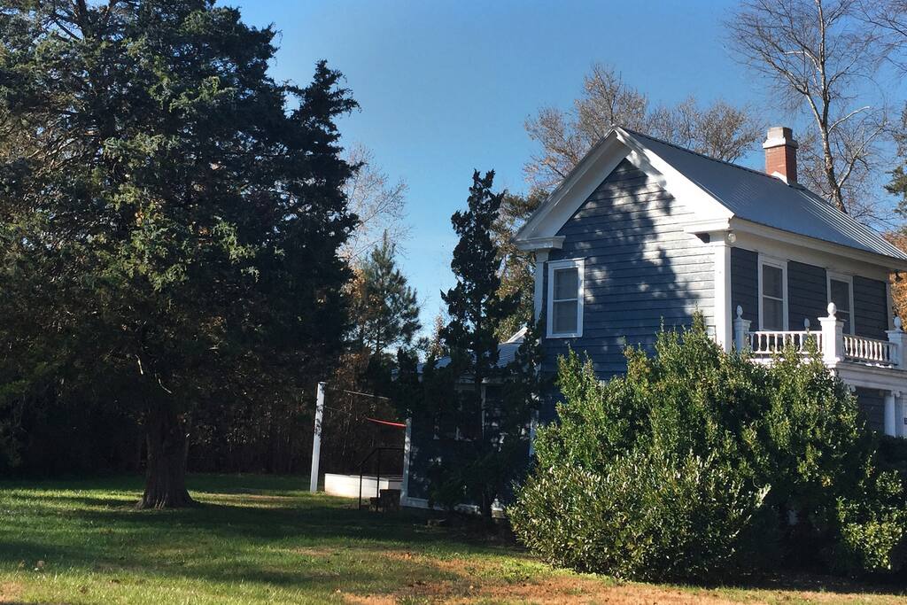 Enjoy the privacy of a nicely situated half acre lot with views of woods and fields out back.