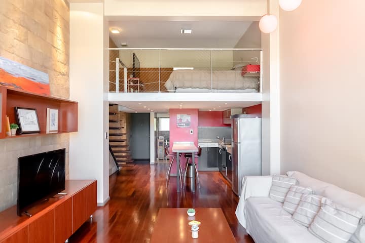 Apartamento tipo loft de 1 quarto mobiliado em Florida