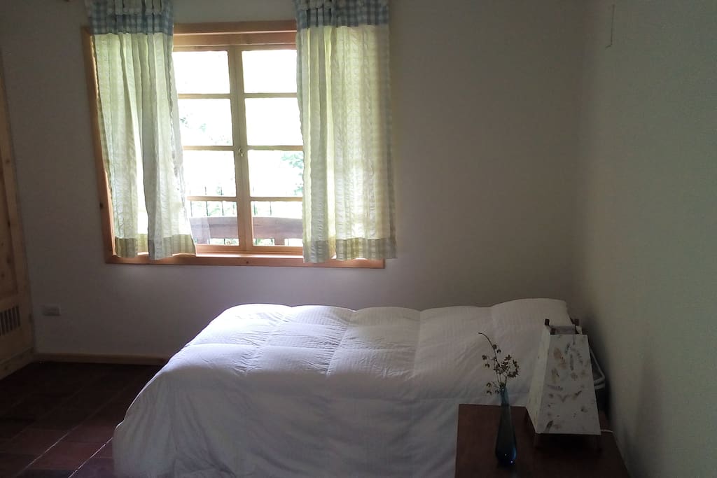 Private room with a view of the garden
