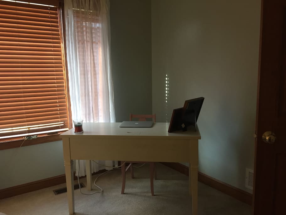 with a corner for business matters