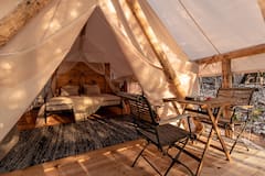 Plage+Cach%C3%A9e+-+Glamping+-+Tent