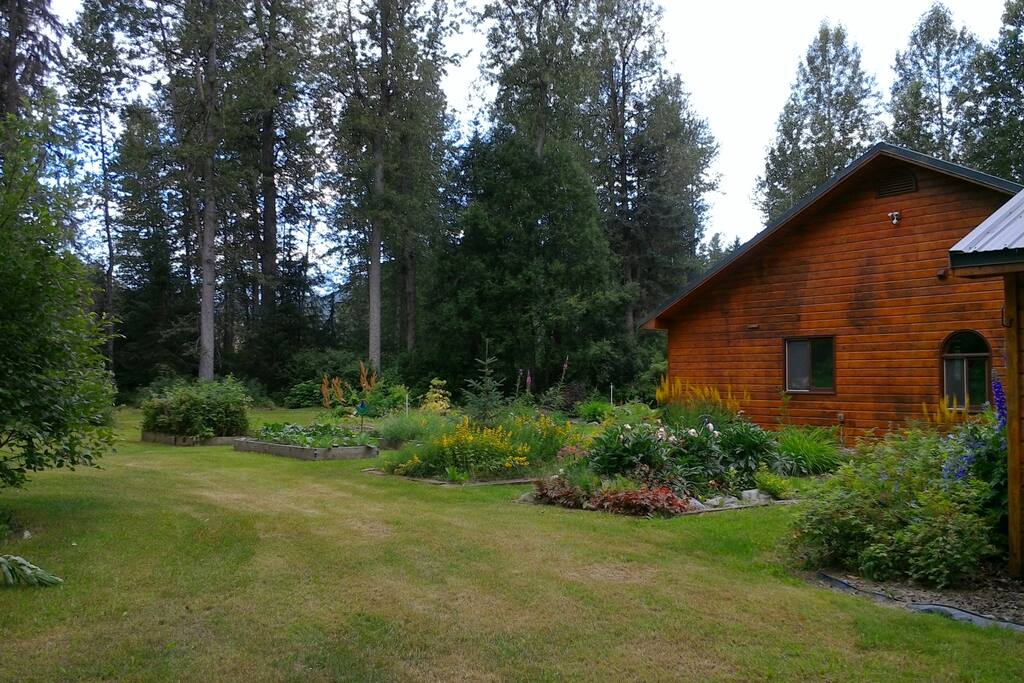 Side of the house. Window on right belongs to this room.