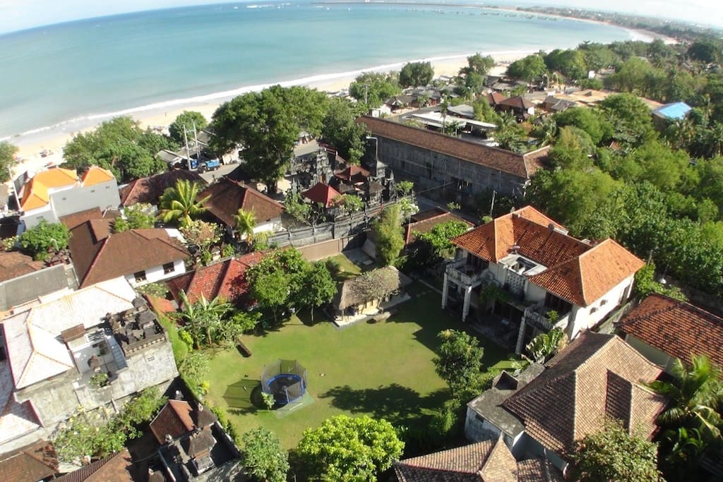 Aerial view of JBB Duplex Unit B. Only 50 meters to the beach
