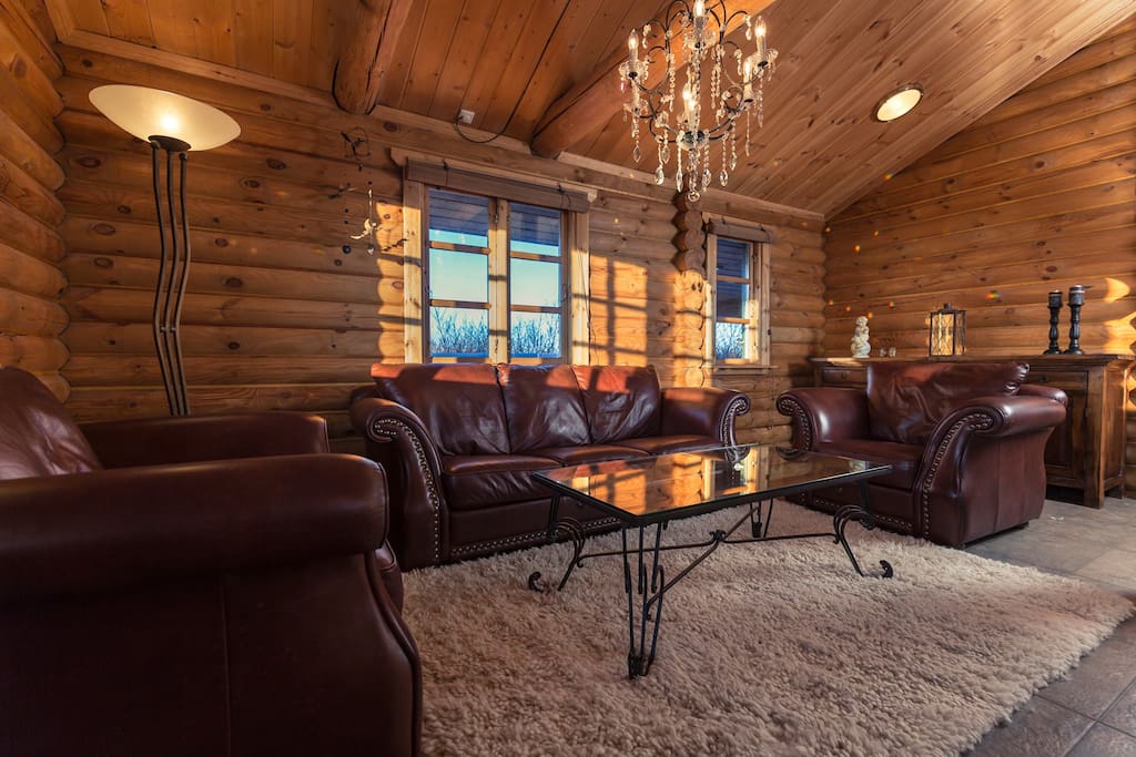 Living room in the cabin