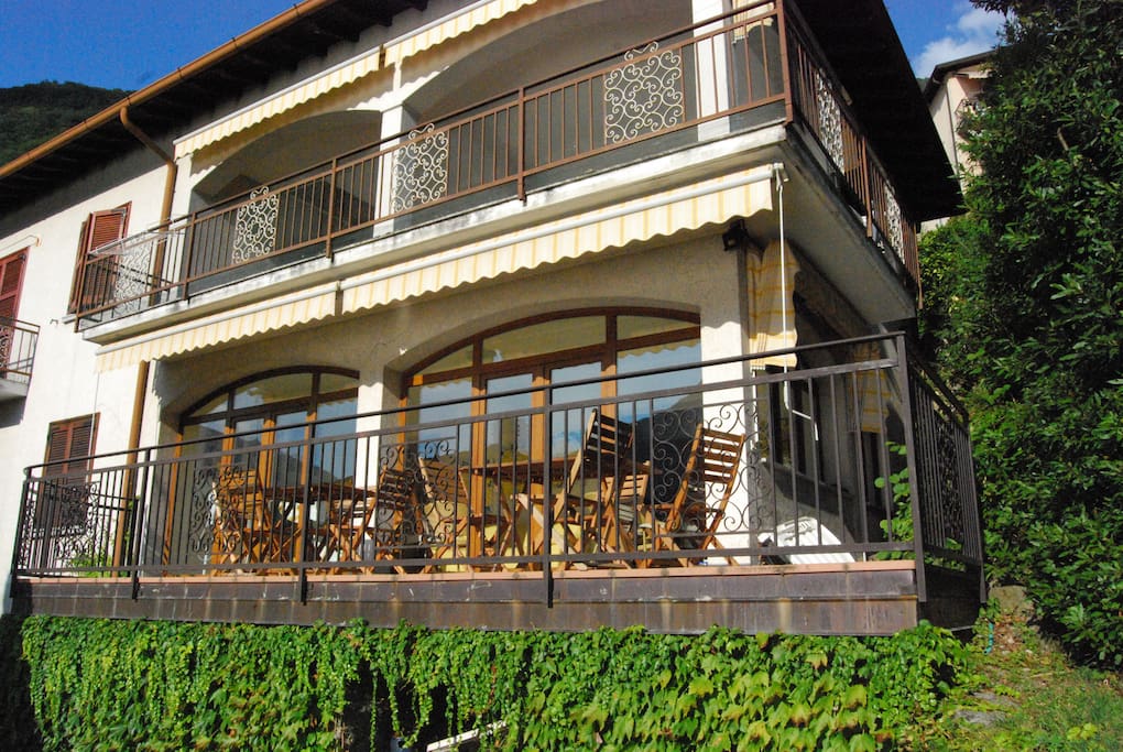 Two floors three balconys