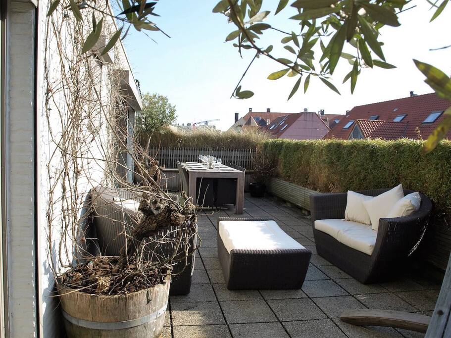 Buitenterras aan straatkant
