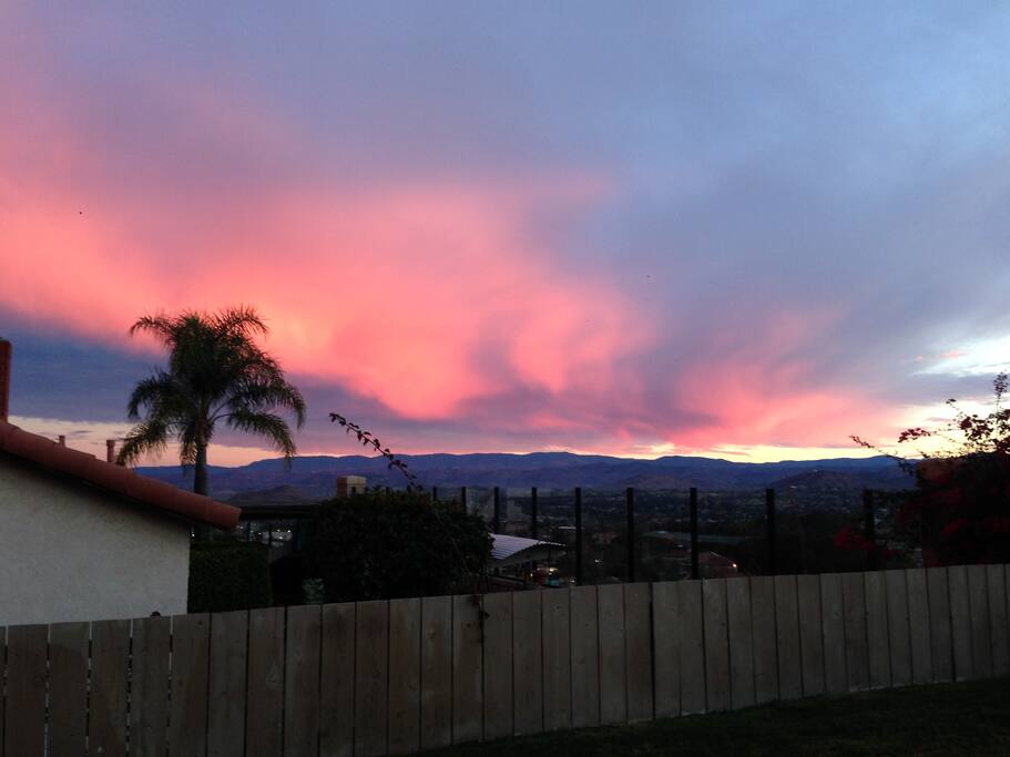 Views from the backyard..