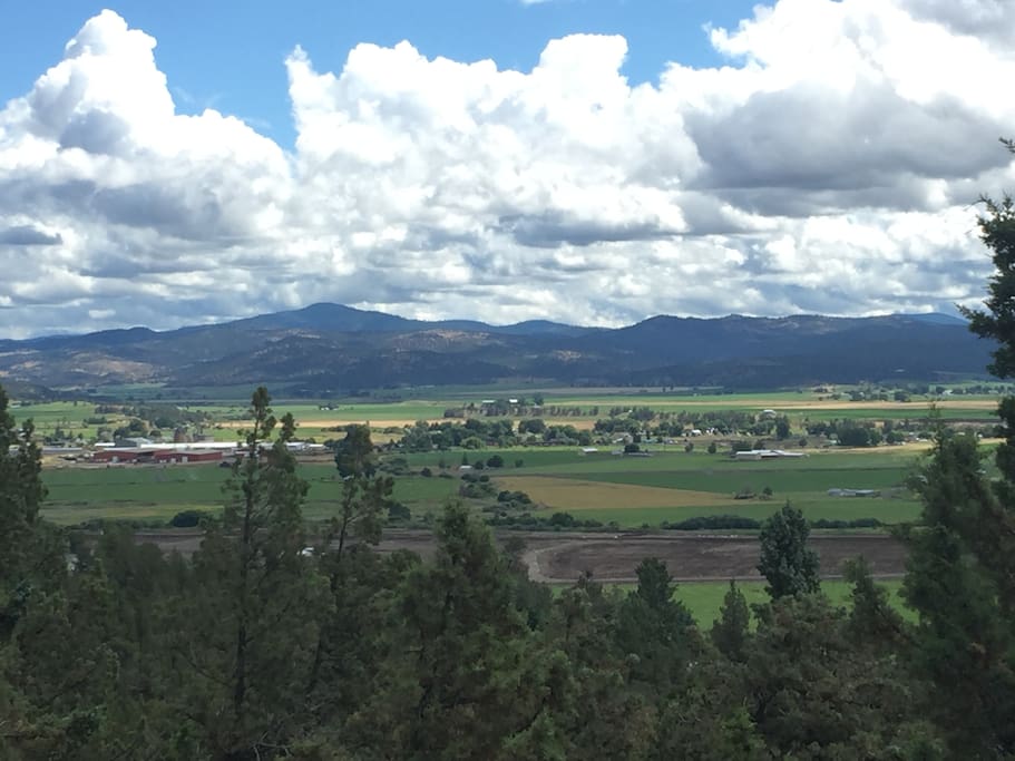 Guest house has the best views of the property