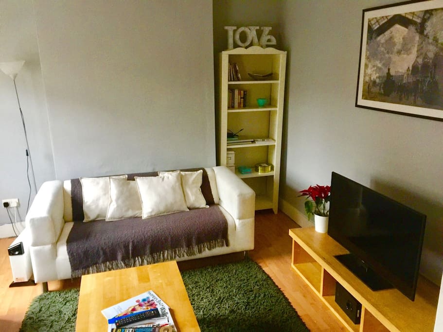 One side of the large lounge room