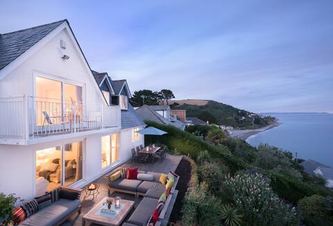 Unique beach house with sea views. Sleeps 8