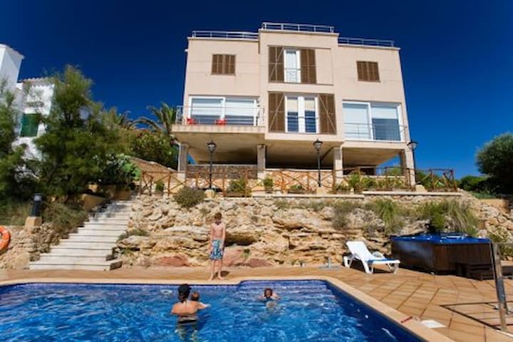 Charming seafront villa with private pool.