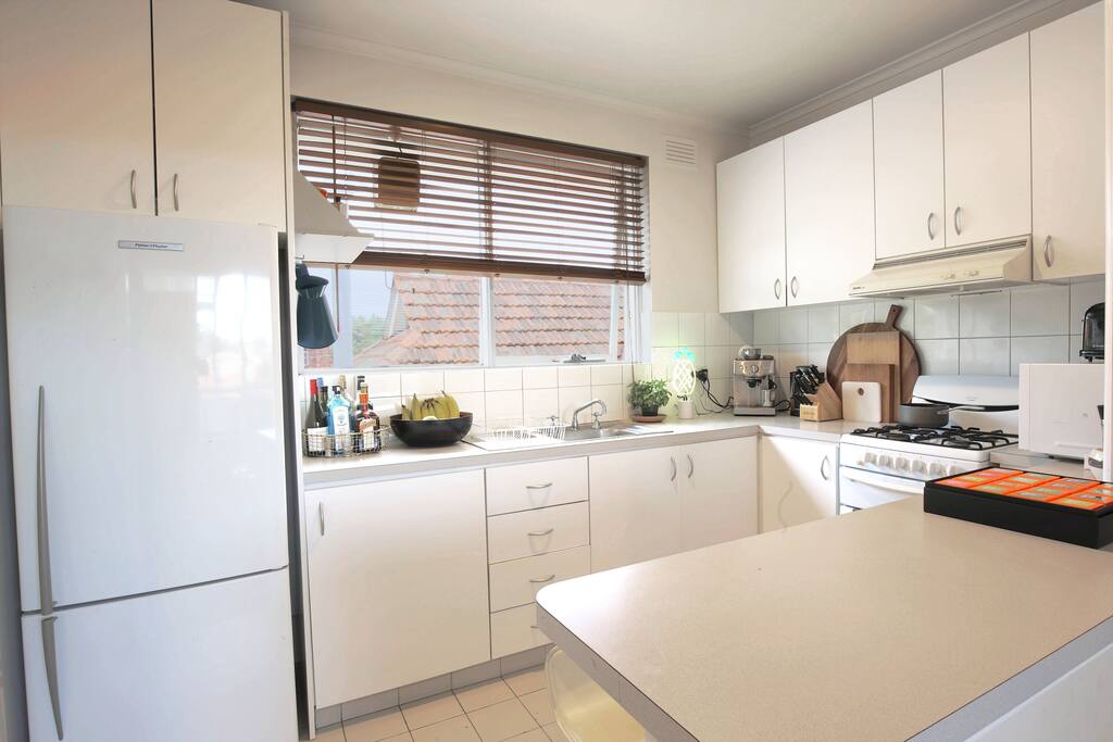 Breakfast bar seating arrangement perfect for getting your morning started.