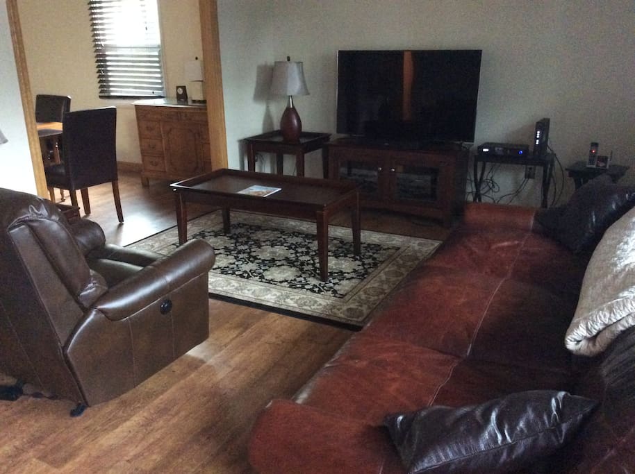 View into living room from front doorway.