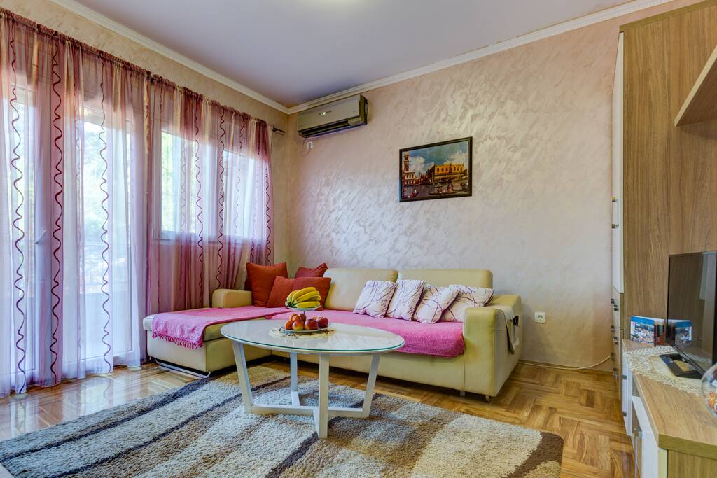 Living Room with Sofa Bed