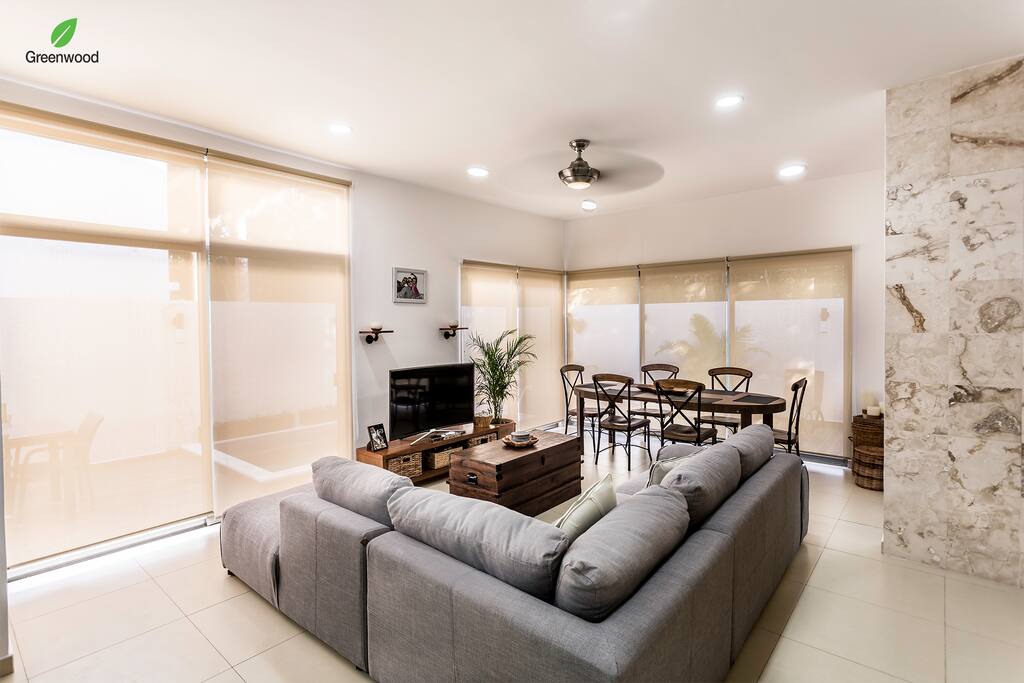 Plenty of living space in the downstairs.