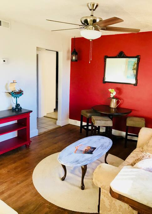 Living room through front door