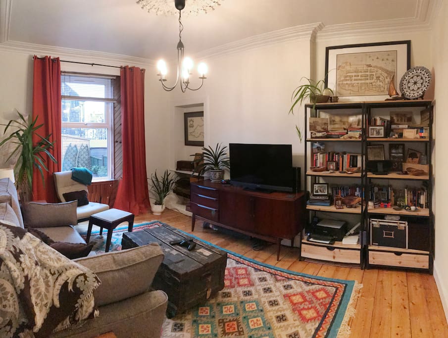 Living room with double sofabed