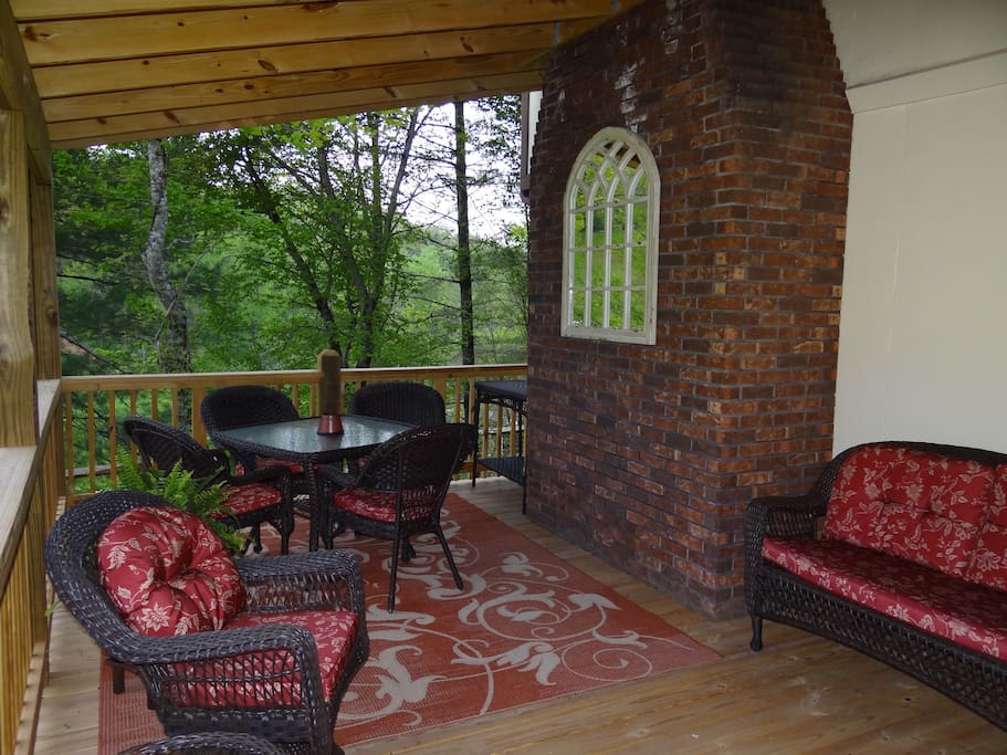 Dining, comfortable seating and outdoor fire pit-