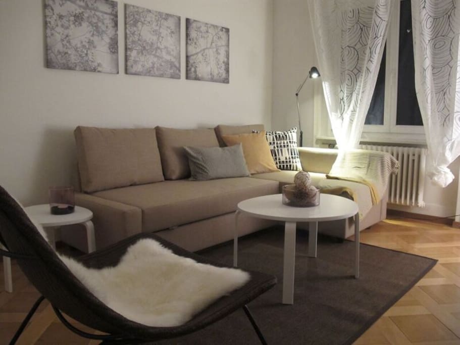 Living Area with Sofa Bed