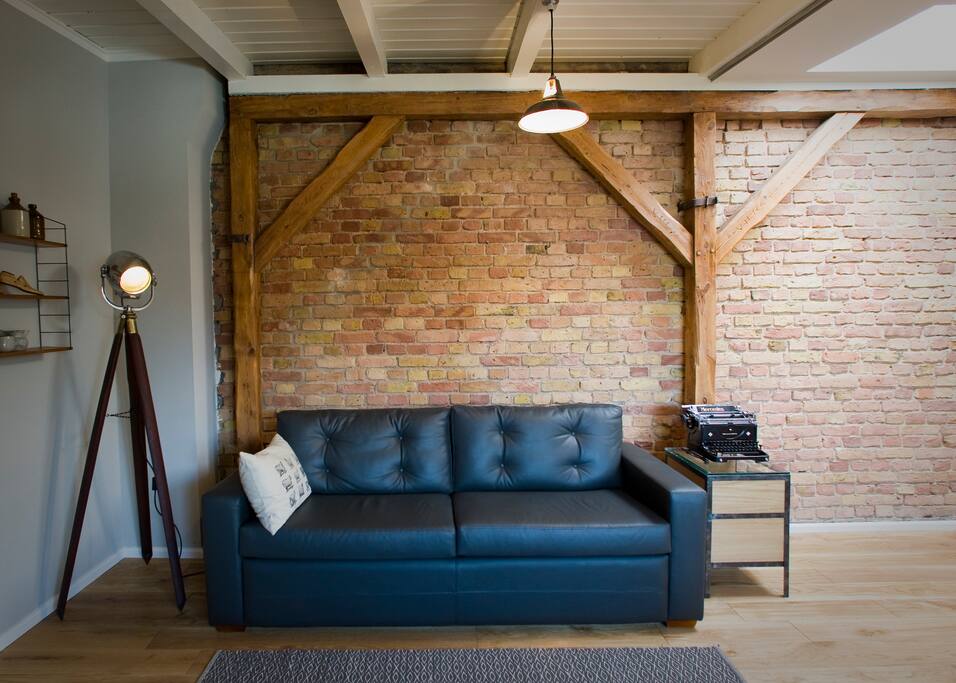 Lounge with sofa bed