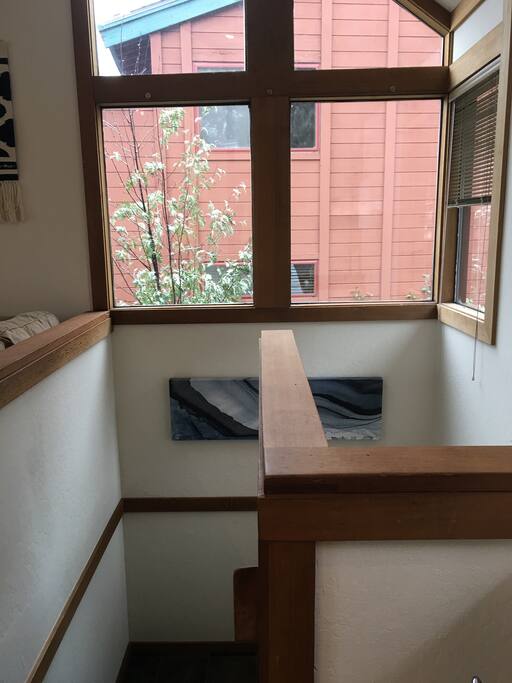Living upstairs to enjoy views, bedrooms down