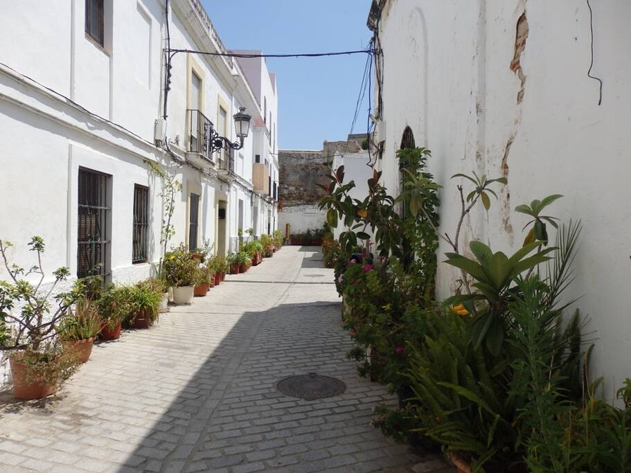 Camino hacia el apartamento