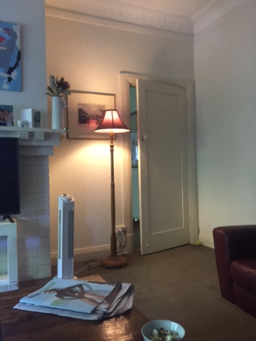 Good character and charm in our generous living room.....
