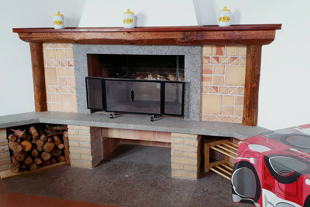 Inside the second casale, called you will find a main fireplace, which can also be used as a grill.