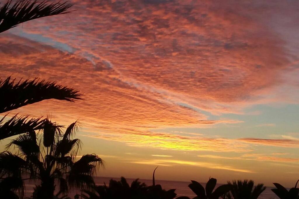 Sunset view from the terrace
