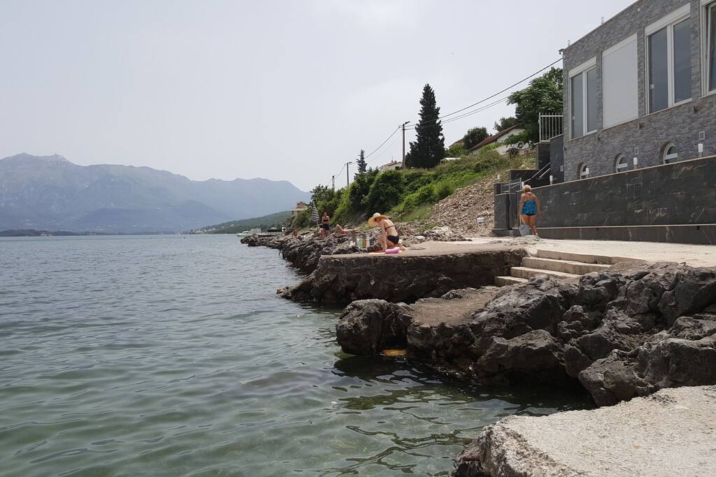 the nearest beach 50m from the apartment