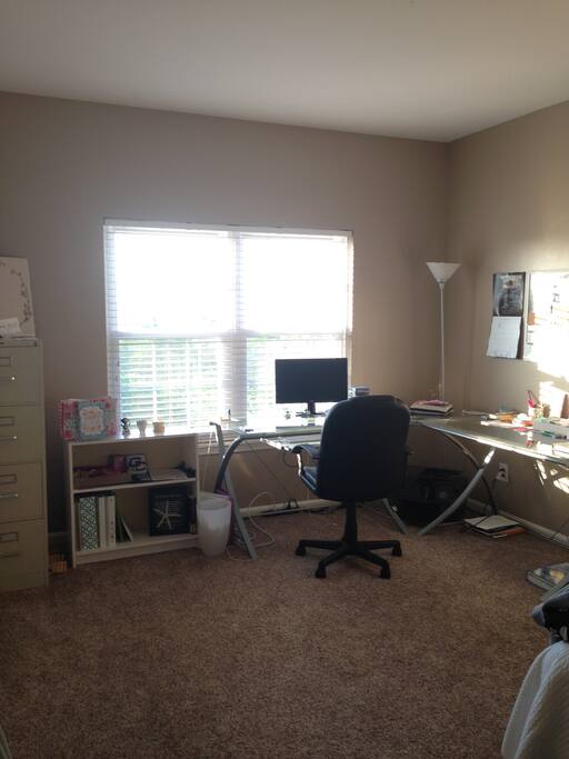 Office desk in second room